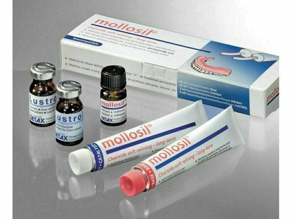 Mollosil Long-Term Relining A-Silicone Material Kit Dental Supply By Detax (FS)*