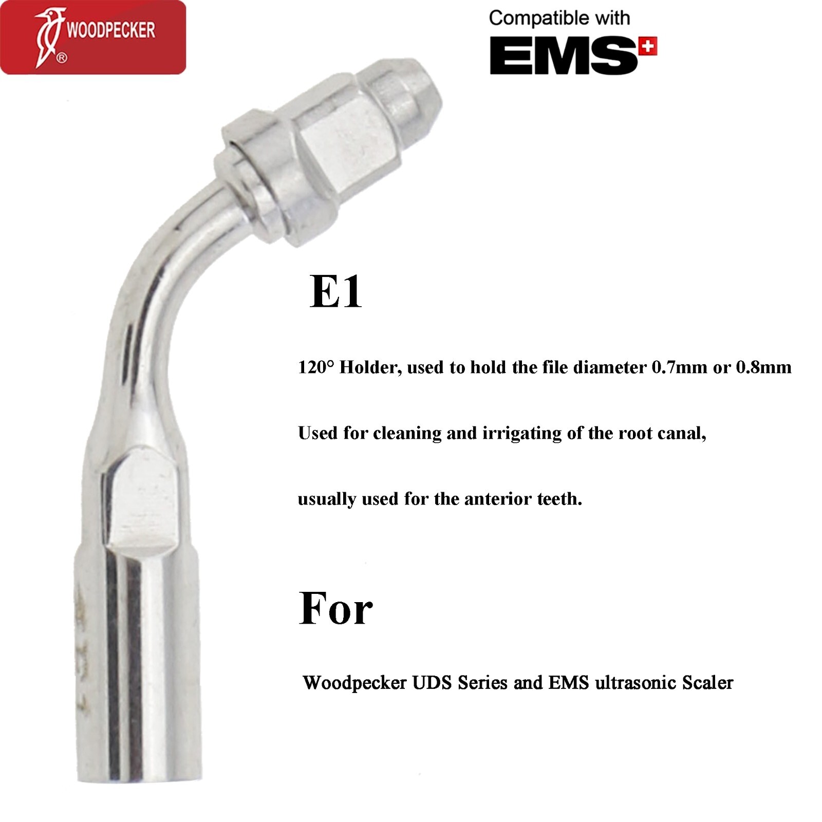 Woodpecker Dental Ultrasonic Piezo Scaler Tip Endo Perio DTE SATELEC EMS G1 P1 E