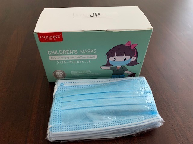 Kids Disposable Face Mask 50 PCS 3 Ply Ear loop Breathable & Comfortable Mask