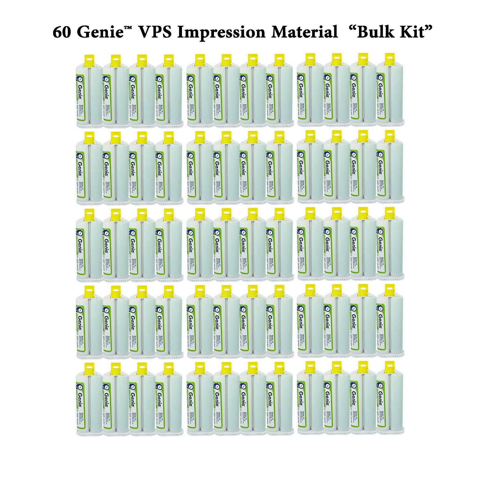 Genie VPS Light Body Rapid Set Berry Flavored Bulk Kit 60x50ml Cartridges 77720