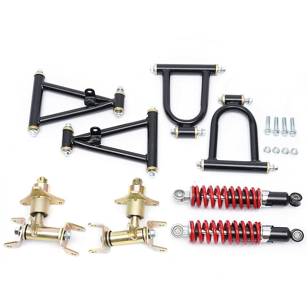 220mm Upper Lower Swingarm Suspension Shock Assembly for ATV Quad Go Kart Buggy