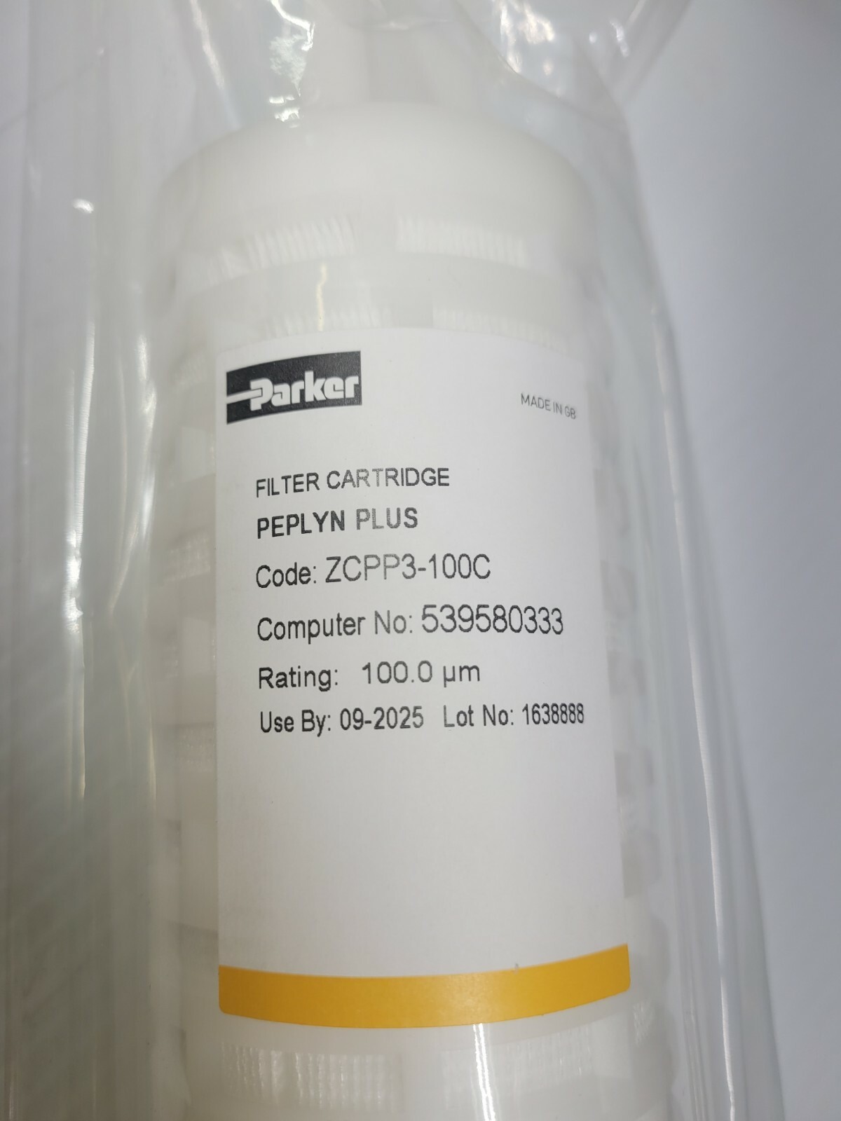 Parker Filter Cartridge Peplyn Plus 100.0 um ZCPP3-100C