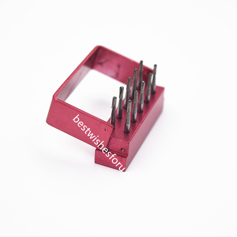 1 Box Dental SBT Tungsten Carbide Steel Inverted Cone Drills/burs FG-1957 10 Pcs