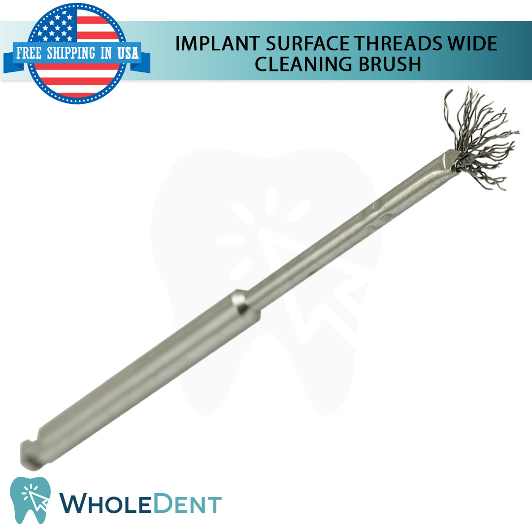 Titanium Bristles Surface Cleaning Brush For Dental Im plant Peri-Im plantitis