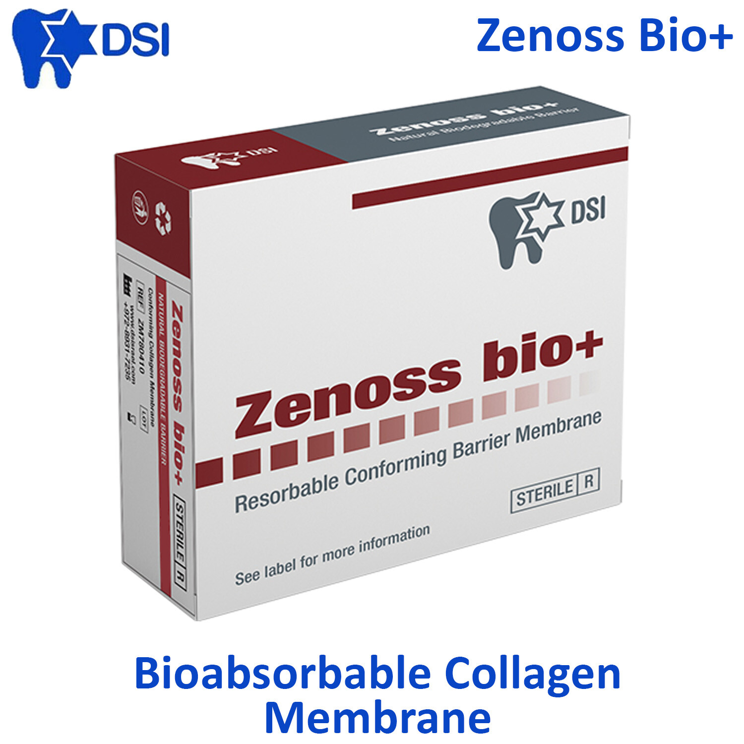 Dental Im plant DSI Bovine Zenoss Absor bable Collagen Membrane Barrier