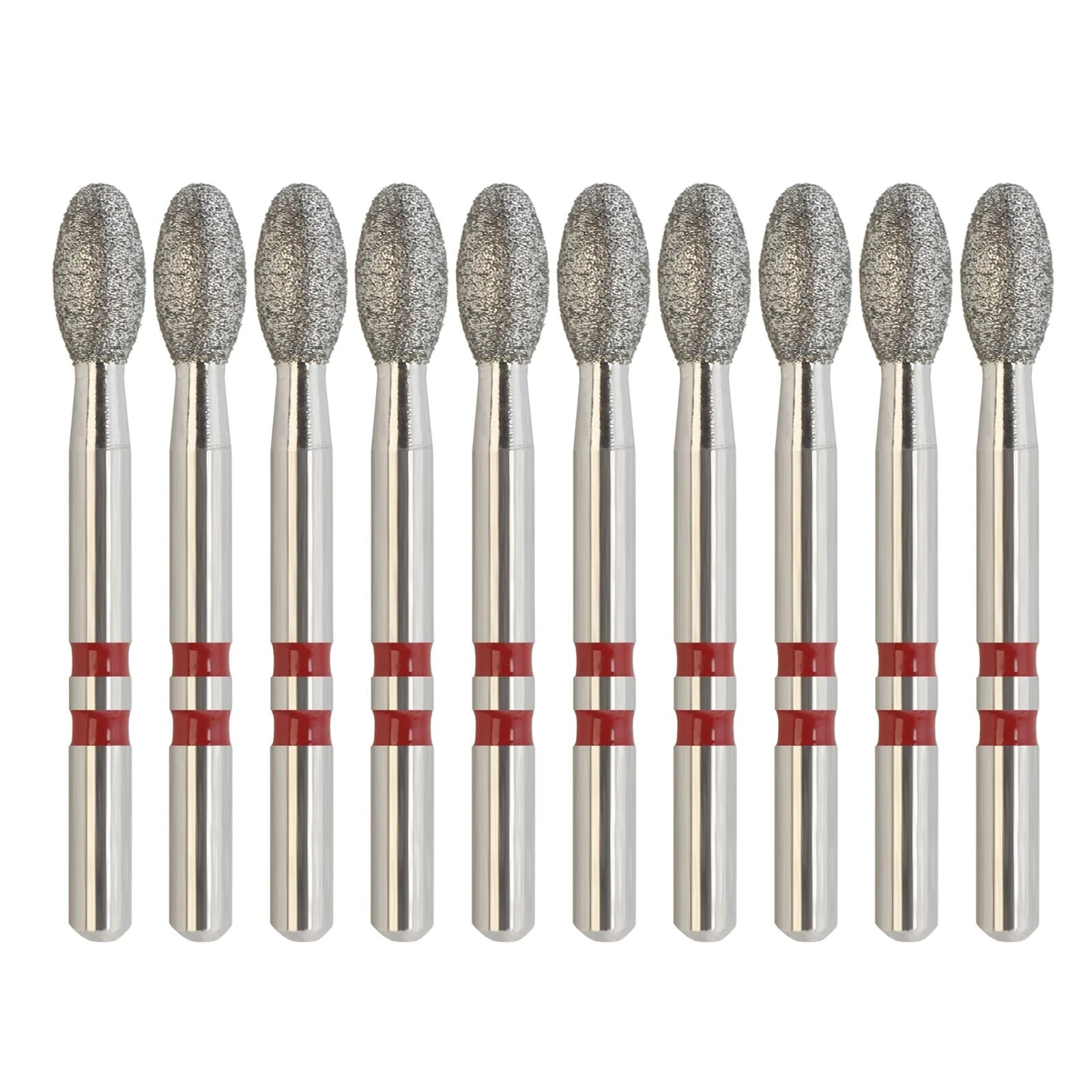 Zirconia Diamond bur Egg Football Z379/023F Fine Grit Red FG High Speed Dental