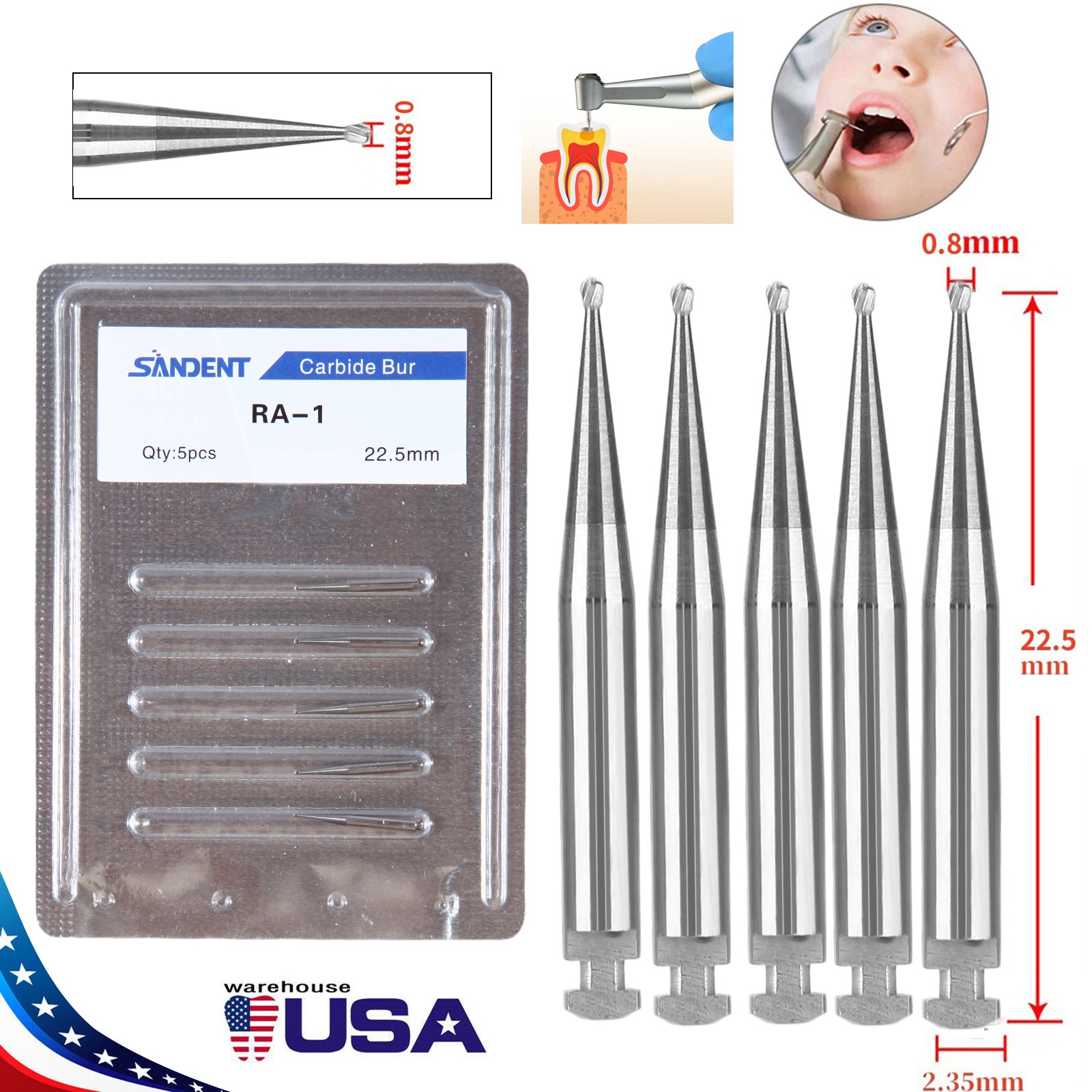 NSK Style Dental Slow Low Speed Contra Angle Handpiece Push Button Latch E-type