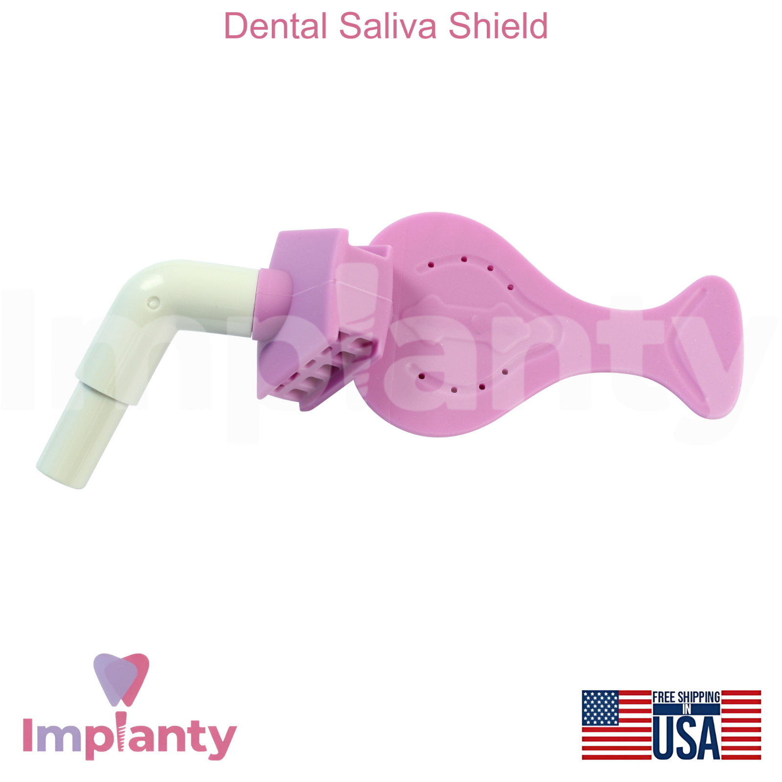 Dental Saliva Shield High-Quality Silicone Material Bite Block Design 14.5cm