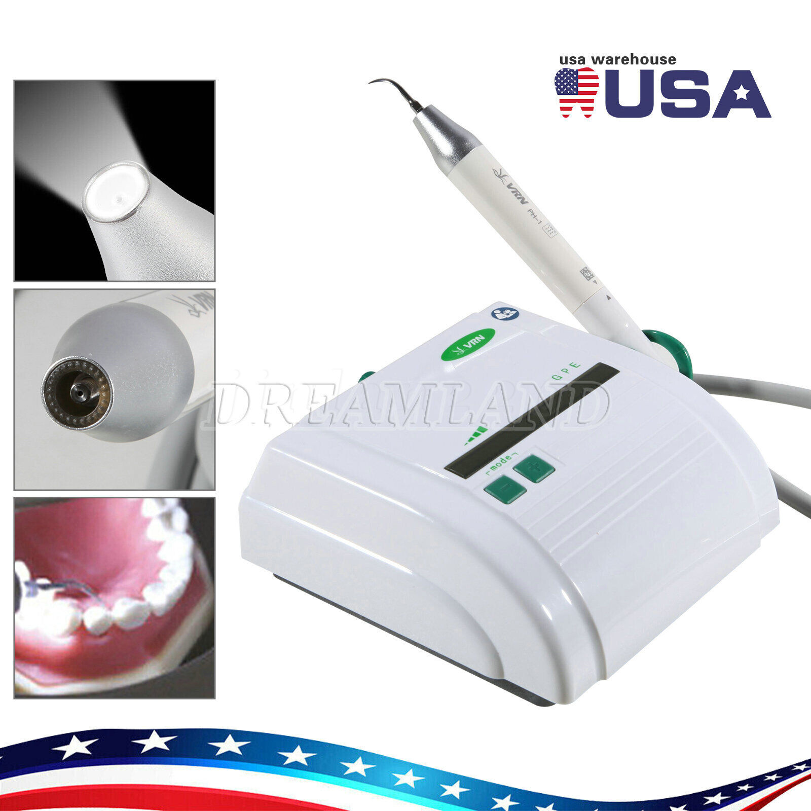 Dental LED Ultrasonic Scaler VRN-D8/Super Sonic Air Scaler Handpiece 2/4Holes