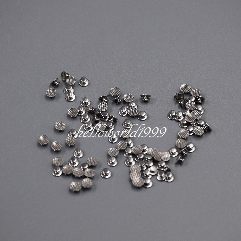 100 Pcs/10packs Dental Orthodontic Lingual Buttons Bondable Round Base Mesh