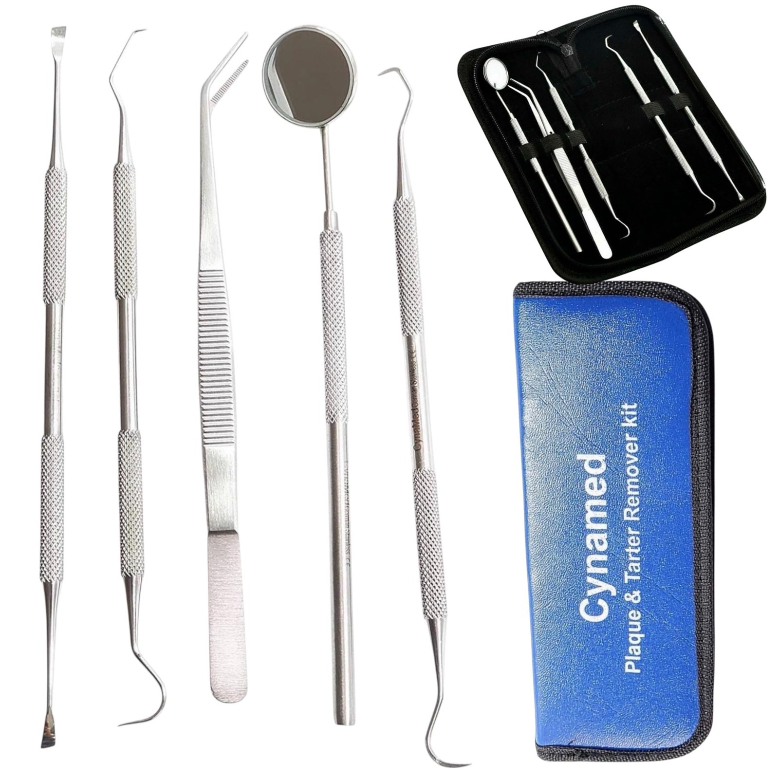 Dental Hygiene set of 5-Stainless Steel Tarter Scraper/Scaling Remover,…