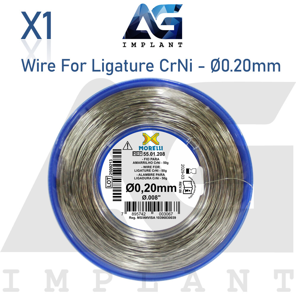 Ø0.20mm Wire For Ligature CrNi Stainless Steel Roll Spool 50g Orthodontic Dental
