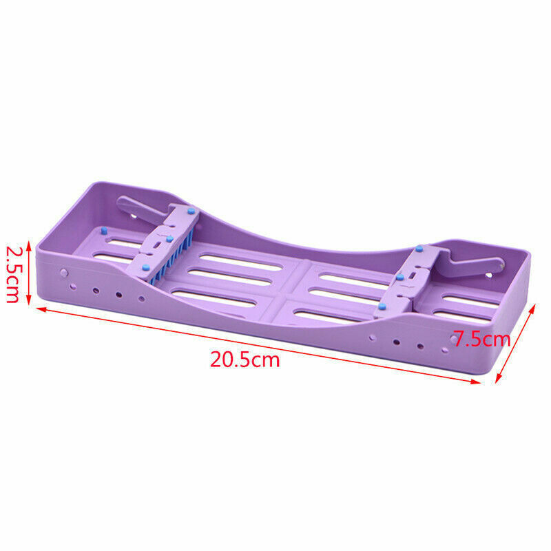 Dental Plastic Autoclavable 135℃ Sterilization Rack Box Cassette Tray Holder Box