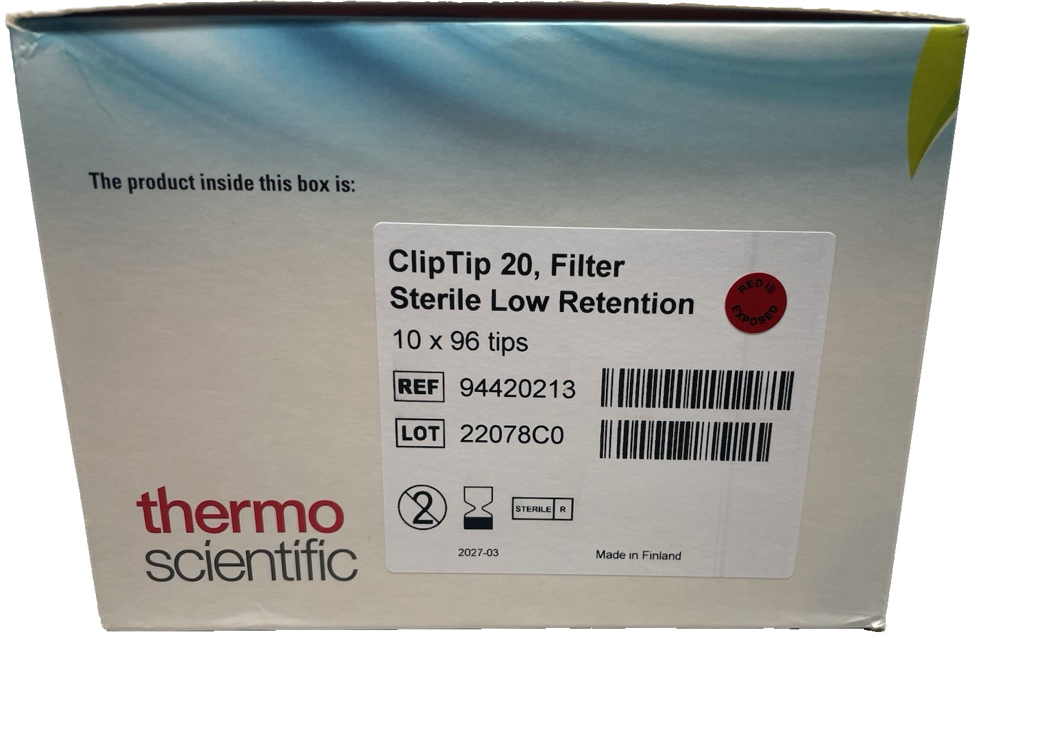 Thermo ClipTip Pipette Tips 20µL Sterile Filter 10×96 94420213