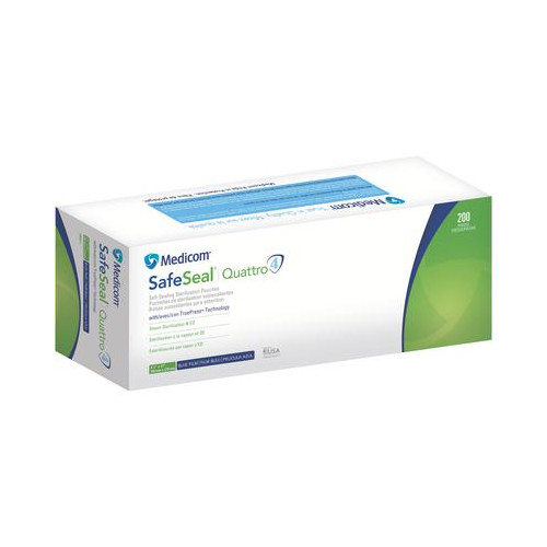 Medicom 88045 SafeSeal Quattro Sterilization Pouches 4.25″ X 11″ 200/Bx