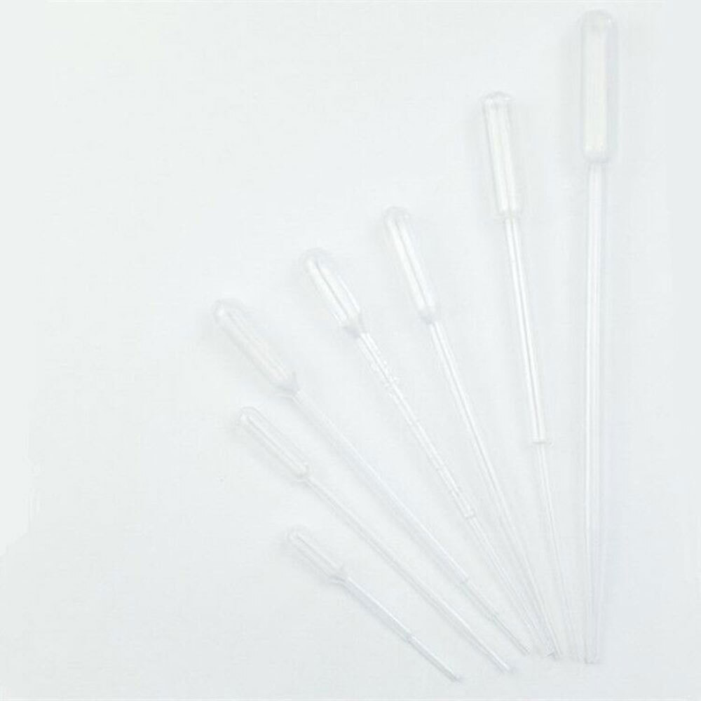 Disposable 1/2/3/5ml Eye Dropper Set Transfer Lab Graduated Pipettes 200/400Pcs