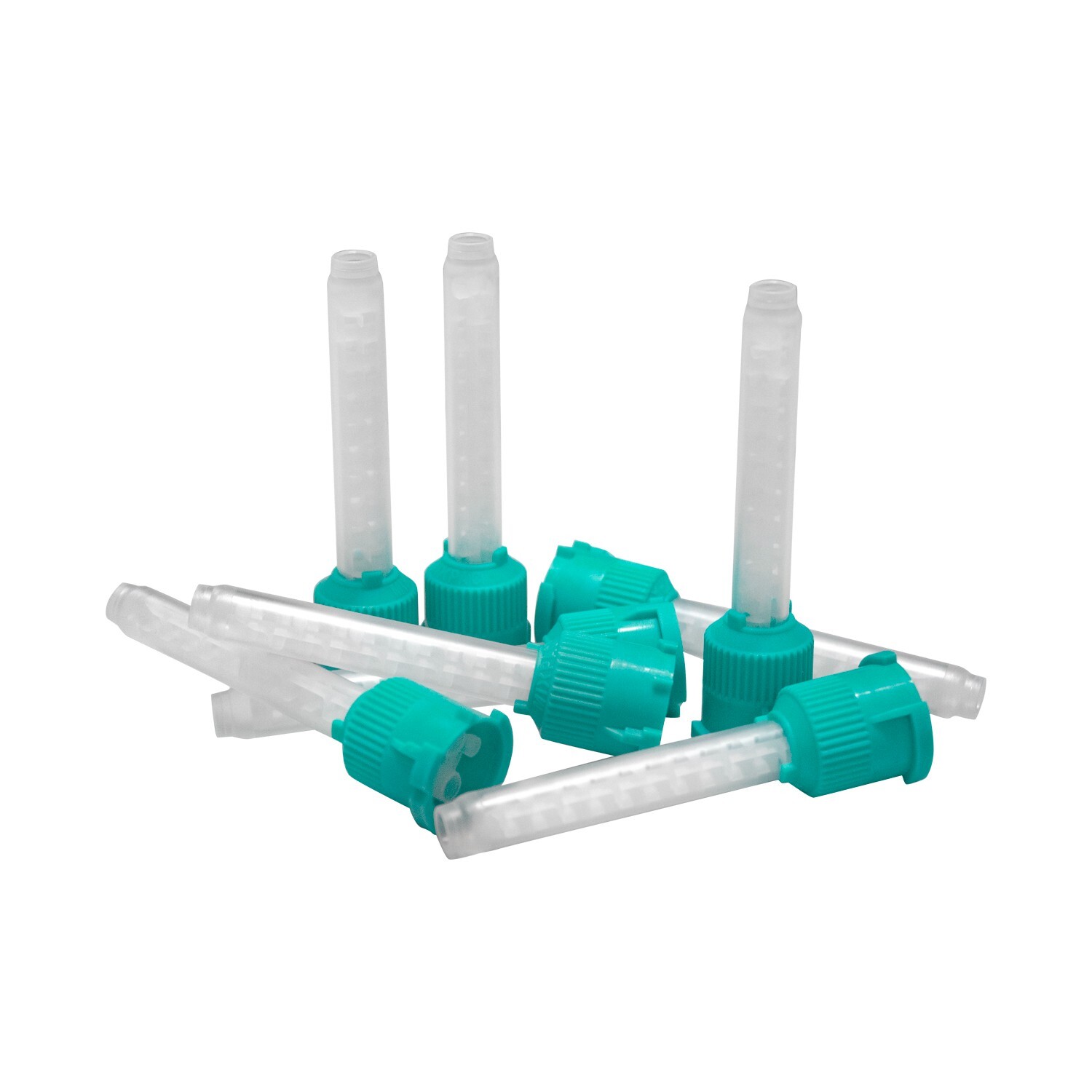 Dental HP “T” Mix Tips (Short) For VPS Impression Material, Teal, 6.5mm – 48 pcs