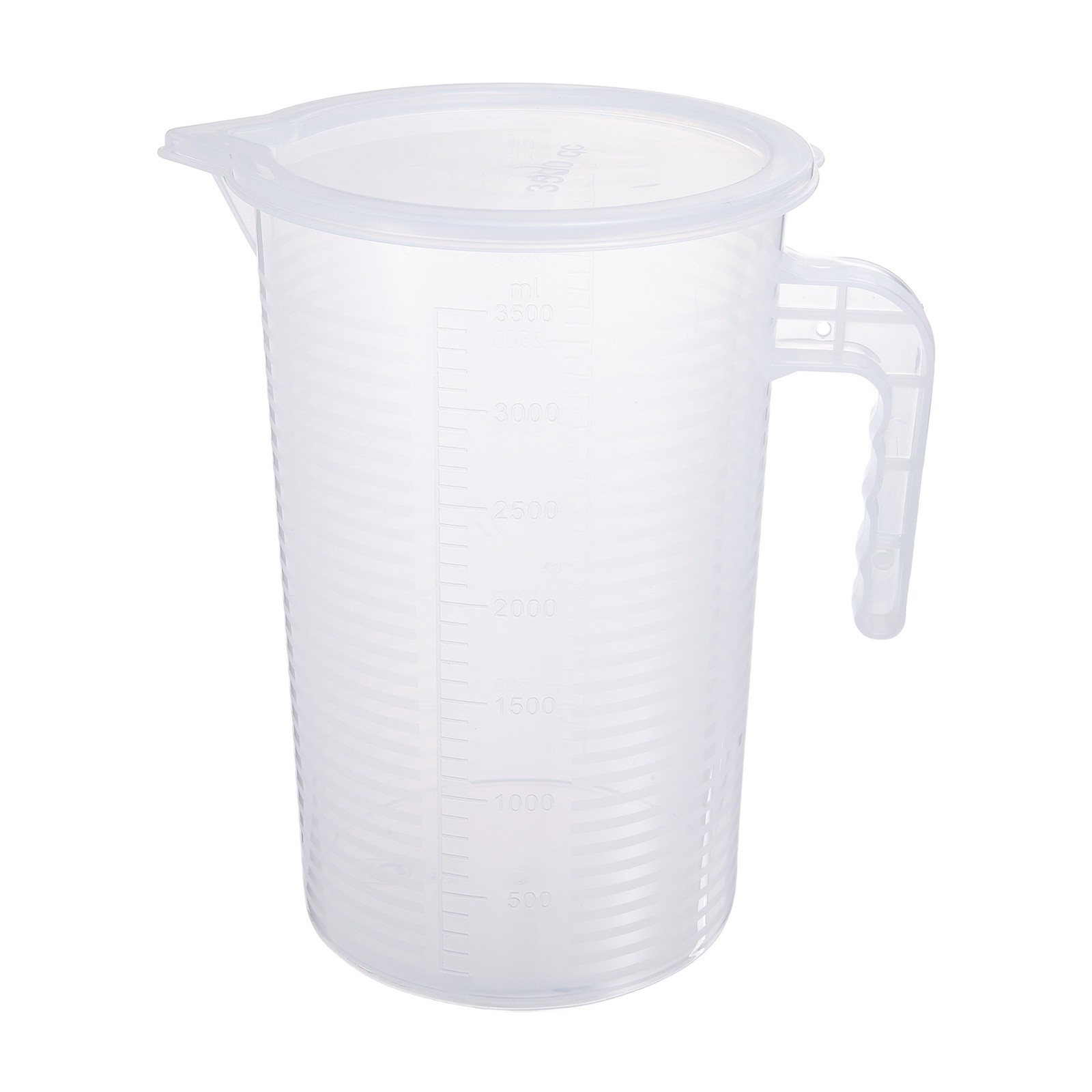3500ml PP Double-Sided Scale Graduated Beaker with Handle and Lid