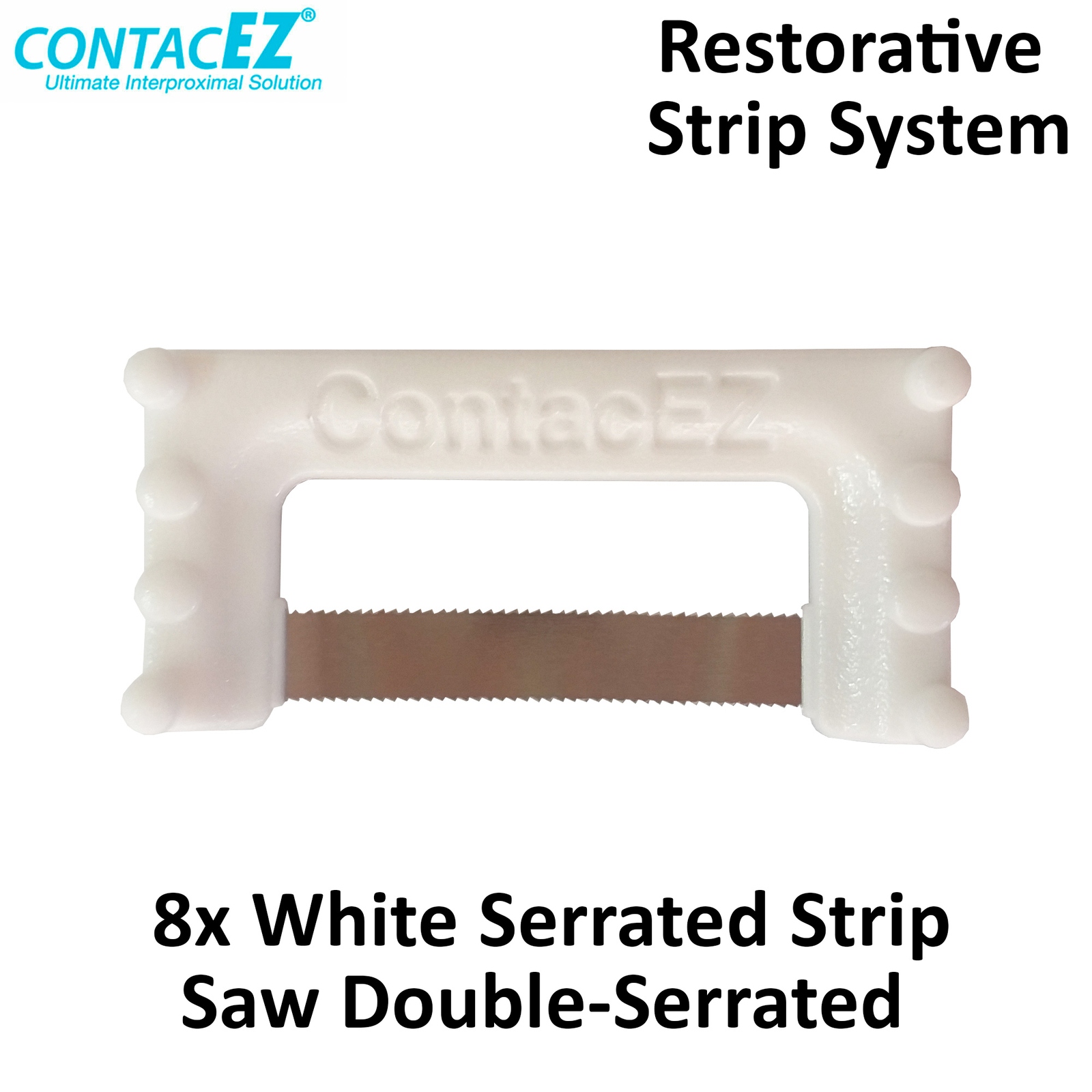8 Dental ContacEZ Restorative Strip IPR Interproximal Reduction Crowns Sit White