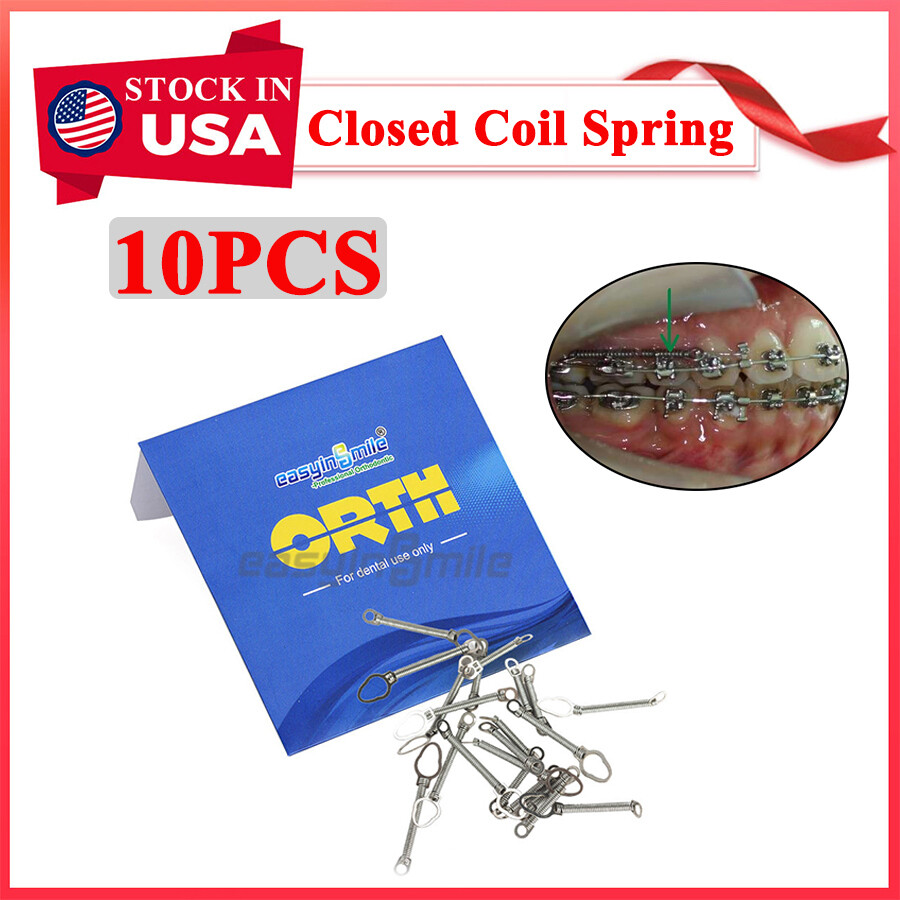 Dental Orthodontic NITI Closed Coil Spring Tension 010″/.012″ 6/9/12MM 10Pc/Pack