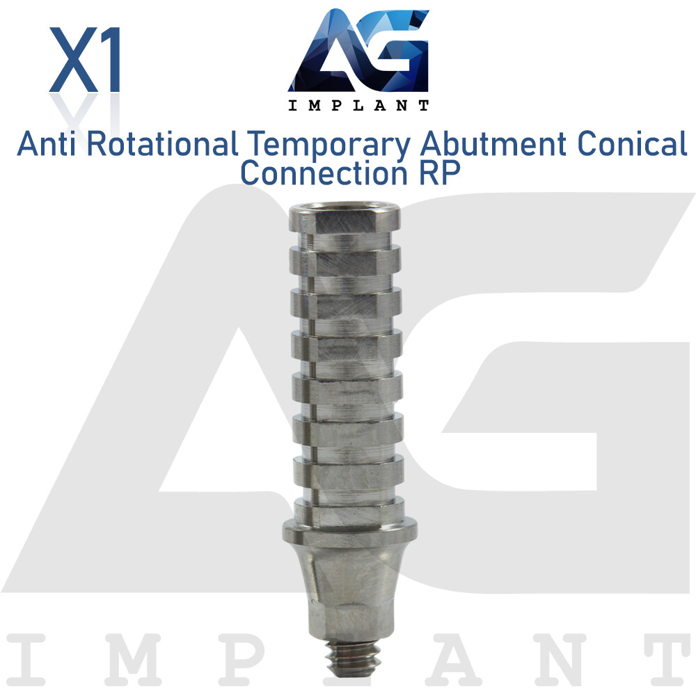 Titanium Temporary Dental Prosthetic With Hex RP Conical Connection Dentistry
