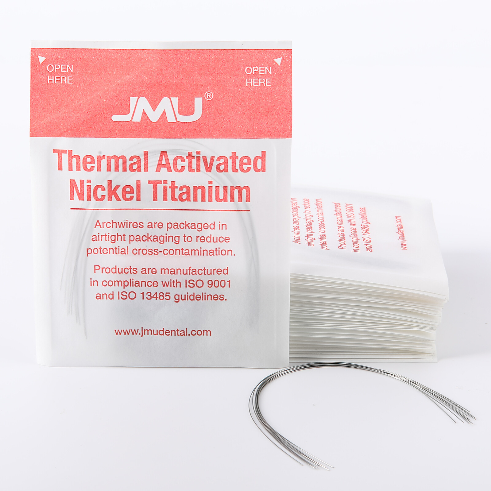 JMU Dental Ortho Niti Thermal Activated Arch Wire Expanded Rectangular 10Pack