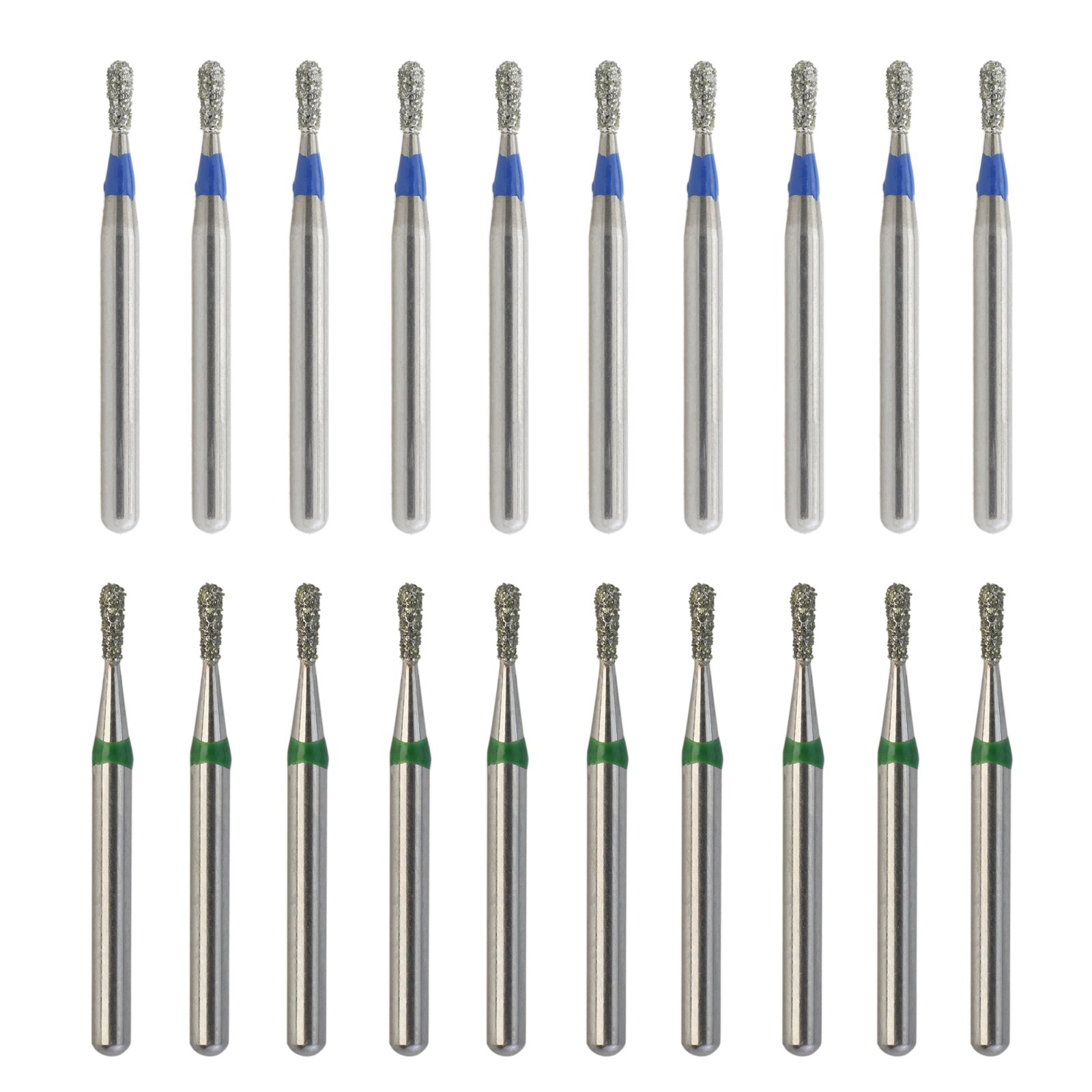Dental Diamond Burs FG Pear 830L/008M 830/010C Standard Coarse High Speed 330