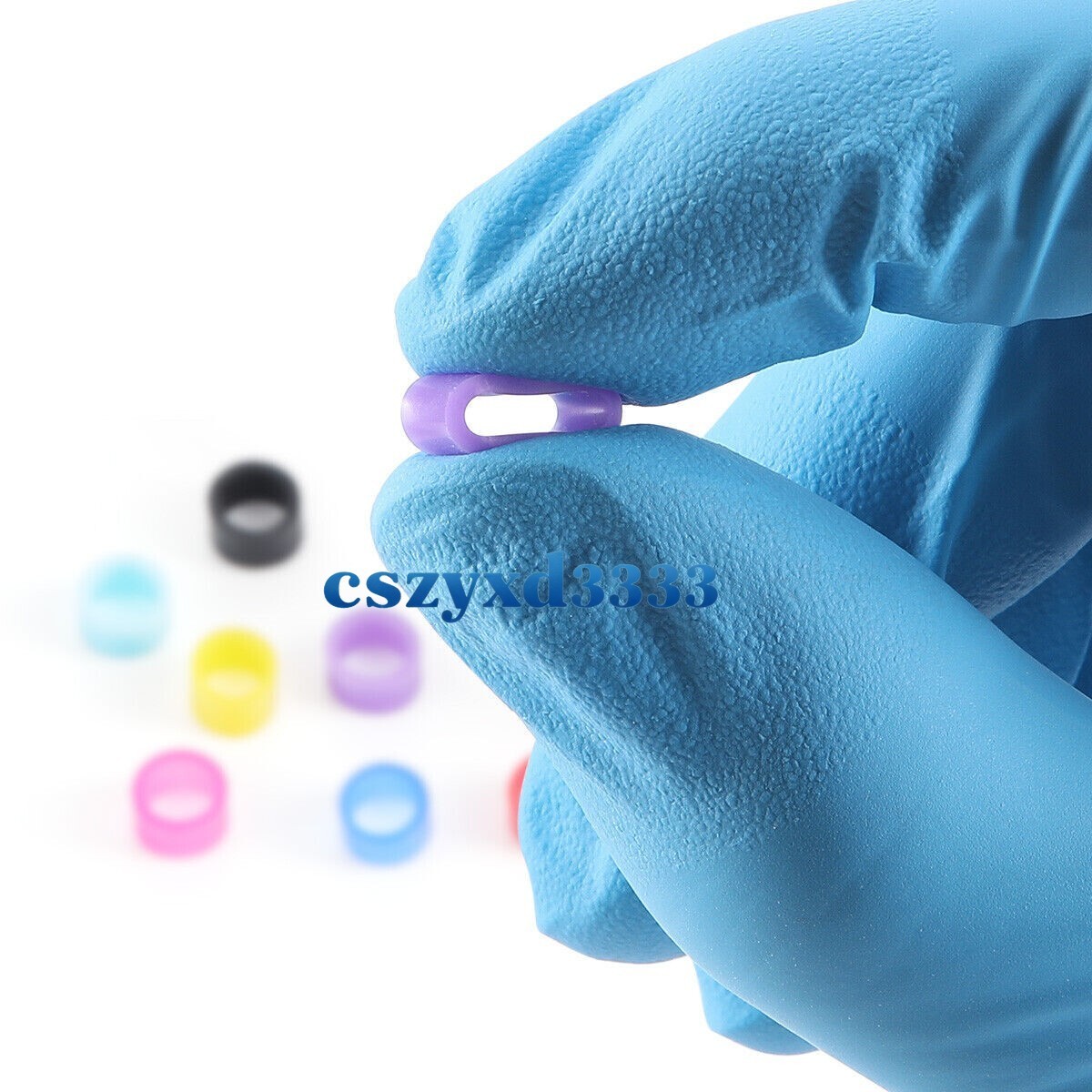 100Pcs Dental Code Ring Multi-Color Autoclavable Dental Silicone Color Code Ring