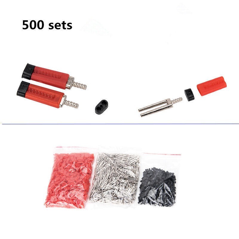 1000 Sets Dental Master Lab Supplies 21mm Plastic Twin Double II Pins Instrument