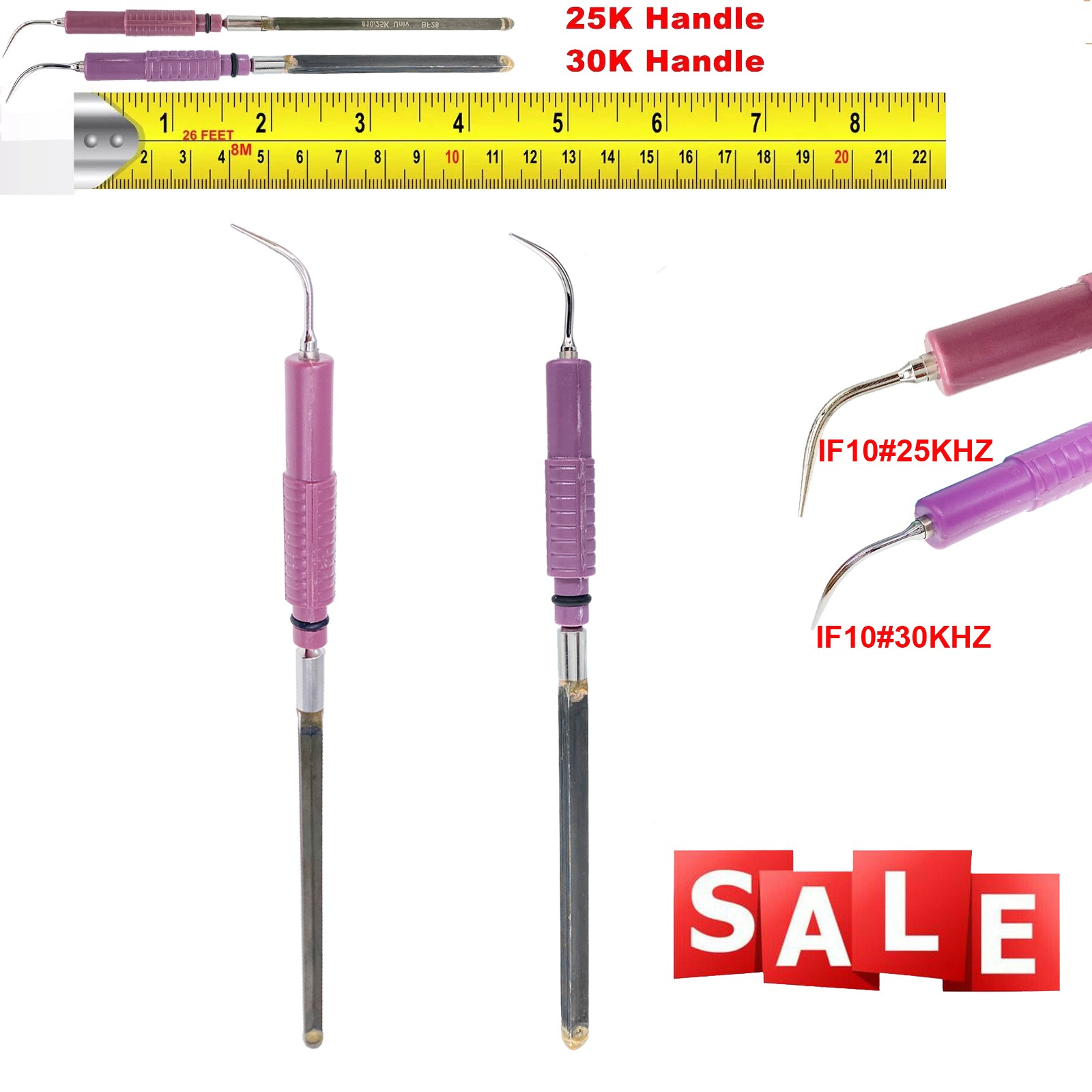 Dental Insert IF-10 Insert tips Series Ultrasonic Scaler Tip 30K / 25K