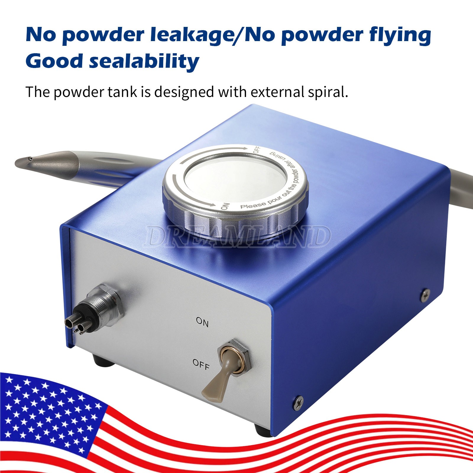 Dental Air Water Prophy Polishing Sandblasting Machine Teeth Cleaning Machine DT