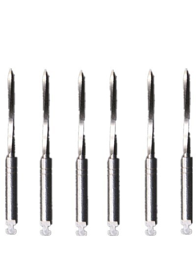 6pcs/Pack Dental Spiral Conical Screw Post #1-#6 Endodontic Drill Reamers 32mm