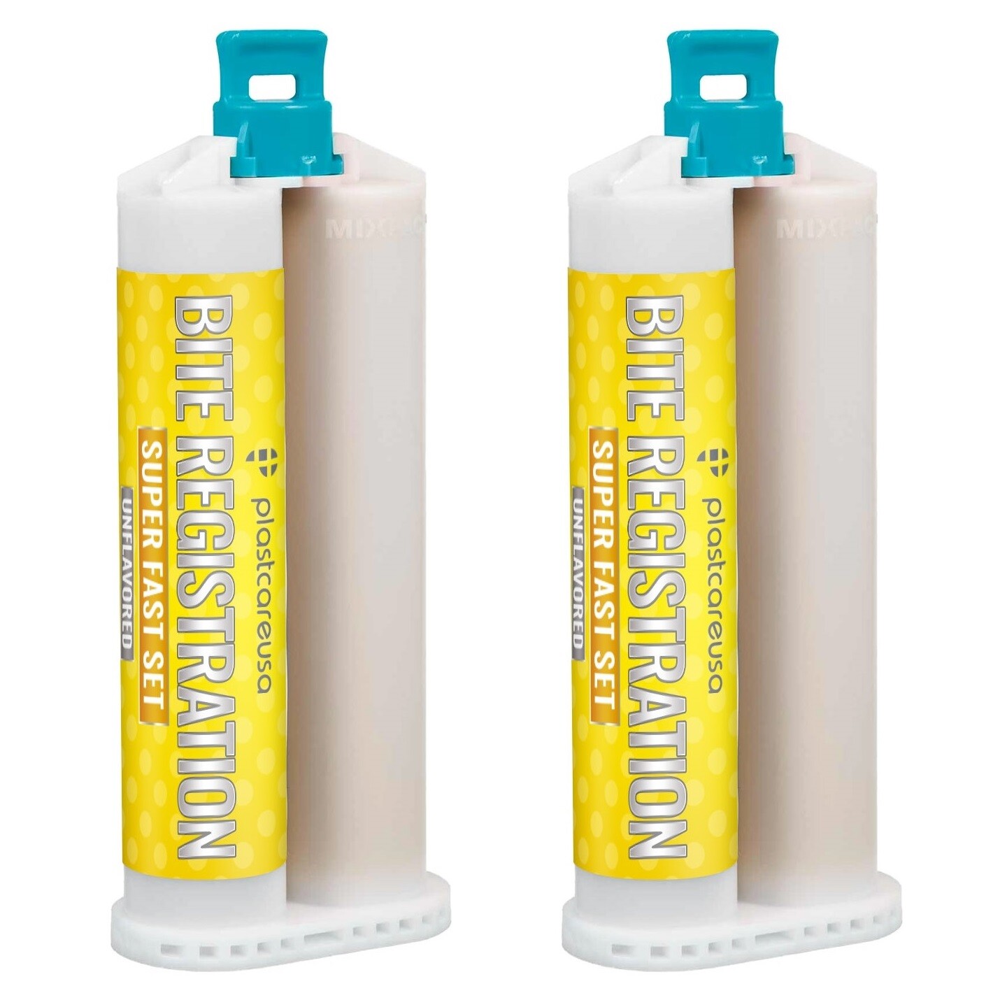 4 X 50ML VPS Bite Registration Material SUPER FAST Set Unflavored Dental PVS