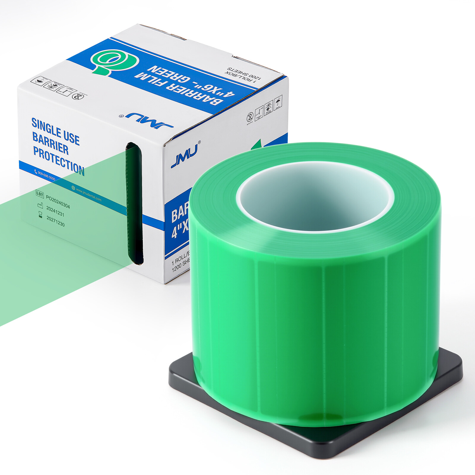 JMU Dental Tattoo Adhesive Roll Medical Barrier Film Tape 1200 Sheets 4″ x 6″