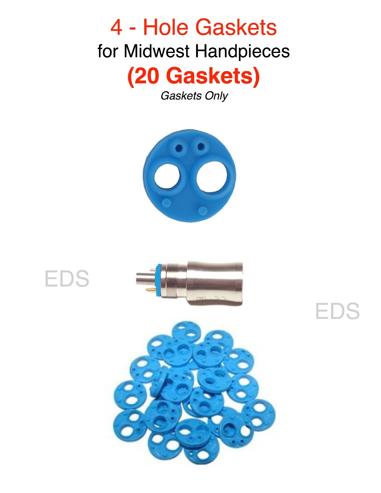 Midwest 4 Hole Handpiece Gasket – Autoclavable USA made