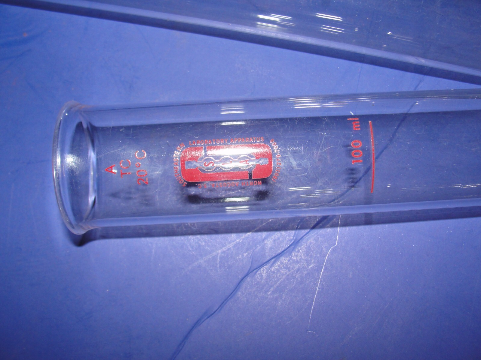 3 Concentrator concentration Tubes Pyrex 8220 100ml lab glass rare Made in USA