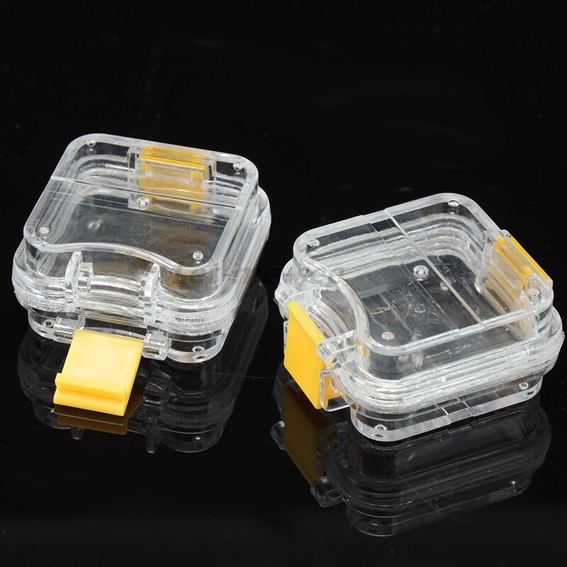 20x Dental Box Hinged Display Boxes Display Clear Membrane Case 45*45*25mm/small