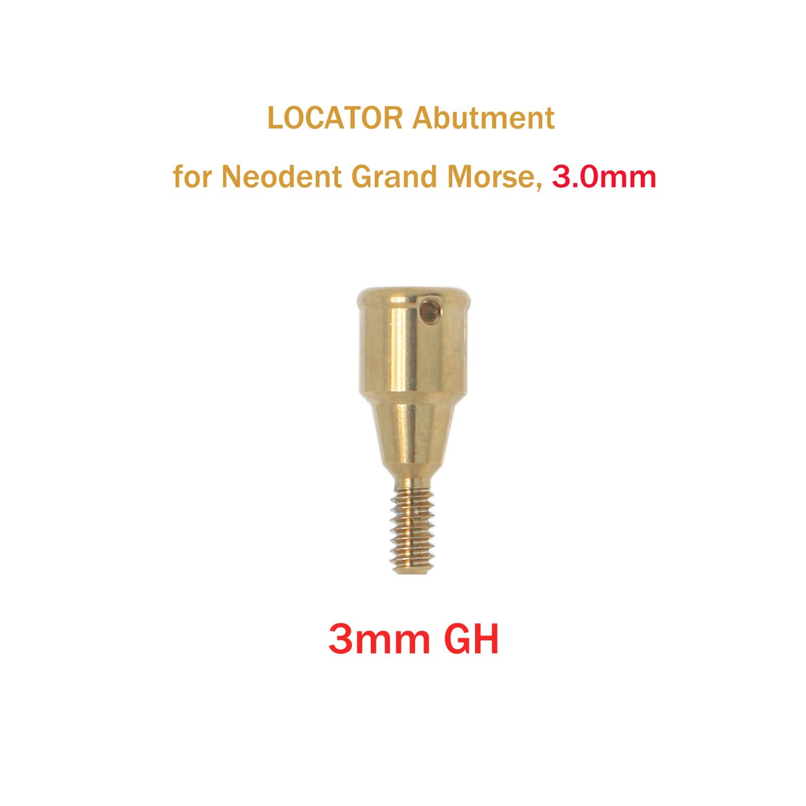 Overdenture LOCATOR Abutment Removable Anchor for NEODENT GRAND MORSE GM 1-6mmGH