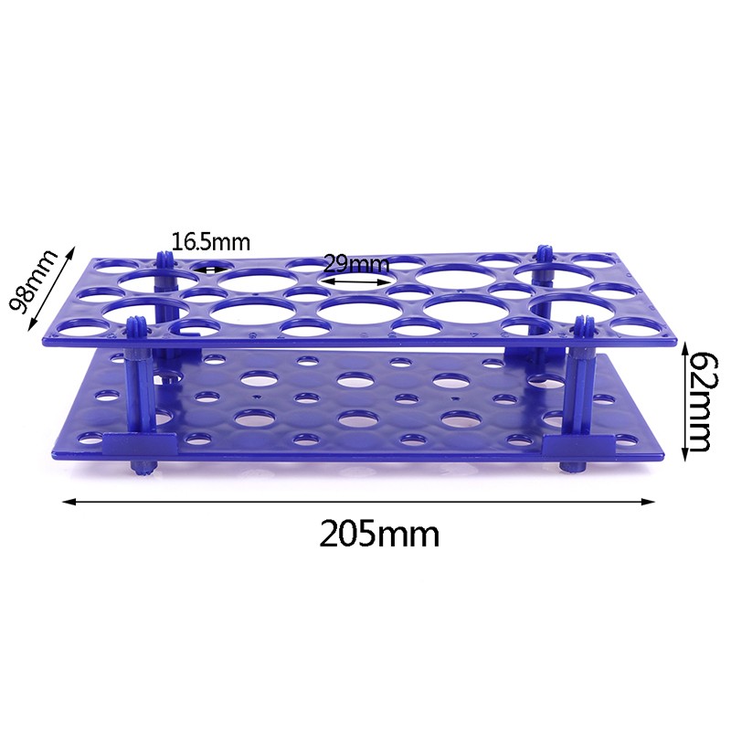 28 Holes Plastic Centrifuge Tube Rack 10/15/50ml Laboratory Analysis Equi U-p9