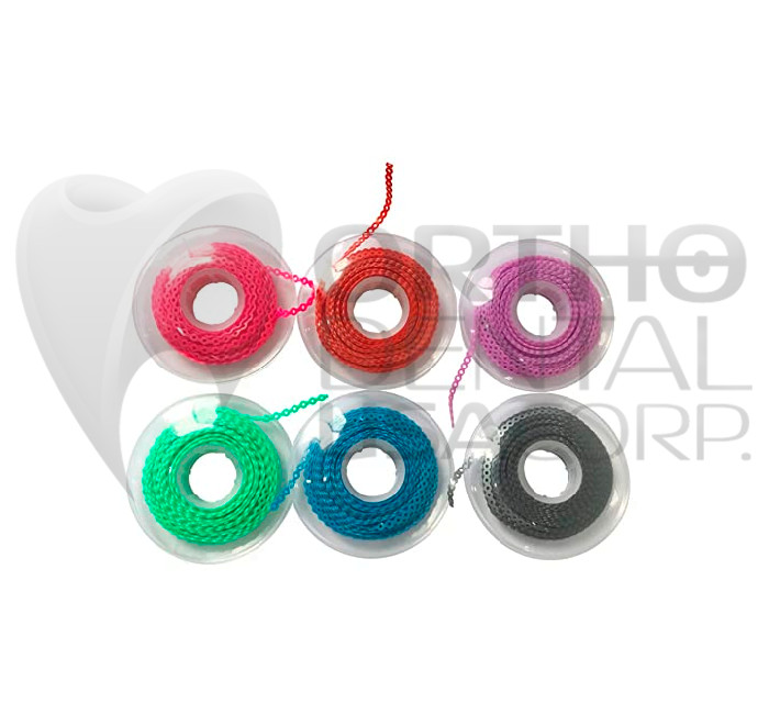 ELASTOMERIC POWER CHAIN (15 Ft. Spool) Latex Free Made in USA OrthodentalusaCorp