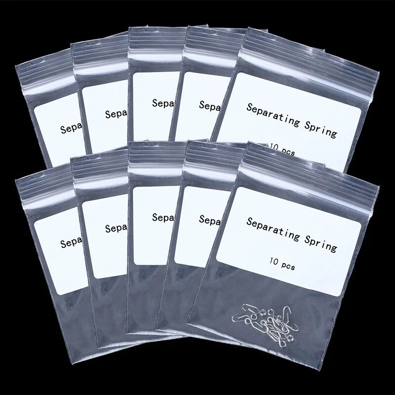 10 Pcs Dental Lab Orthodontic Separating Spring Self-Locking Separate Band 0.5mm