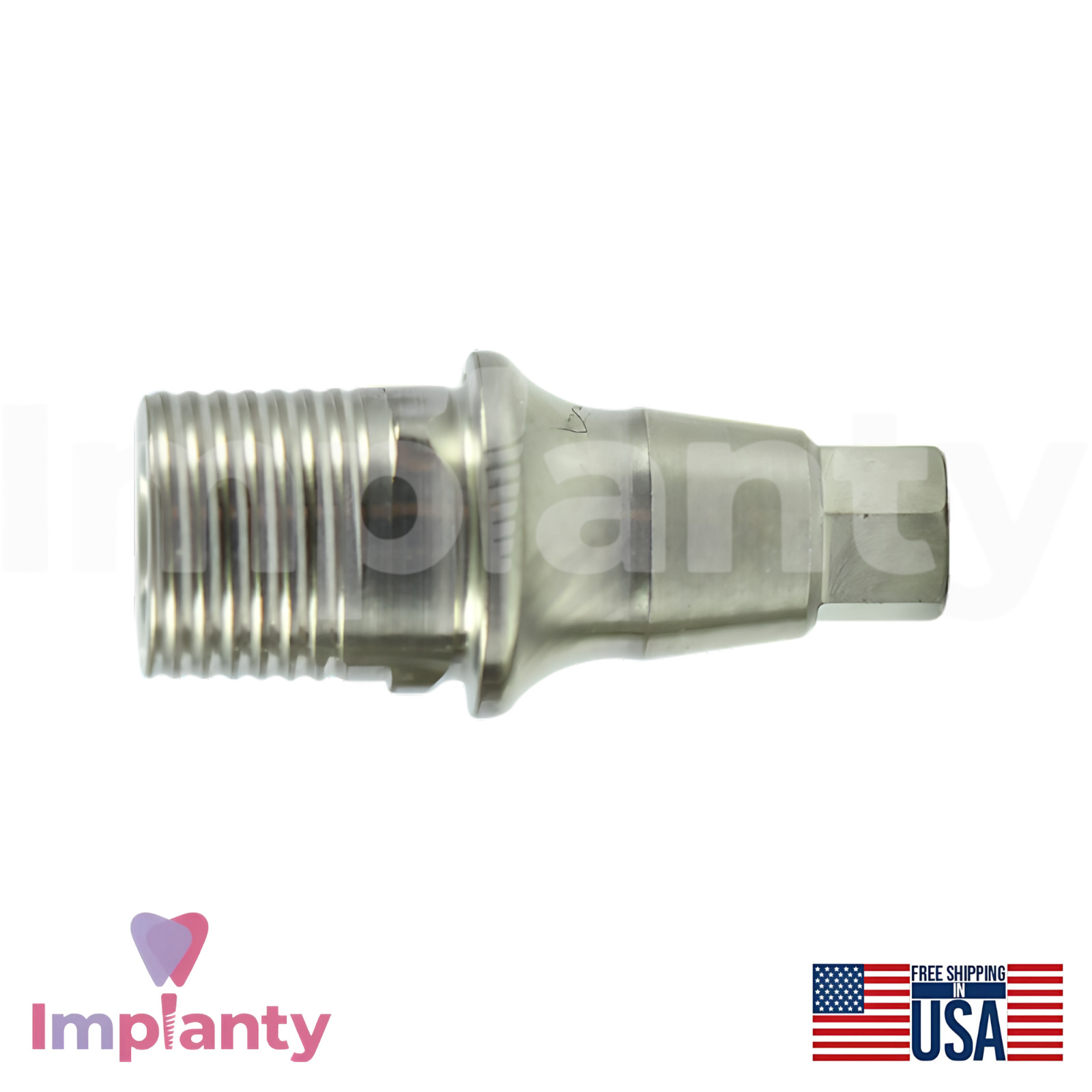 5x Neodent GM Compatible Titanium Base Ø4.5mm Prosthetic Grand Morse Connection