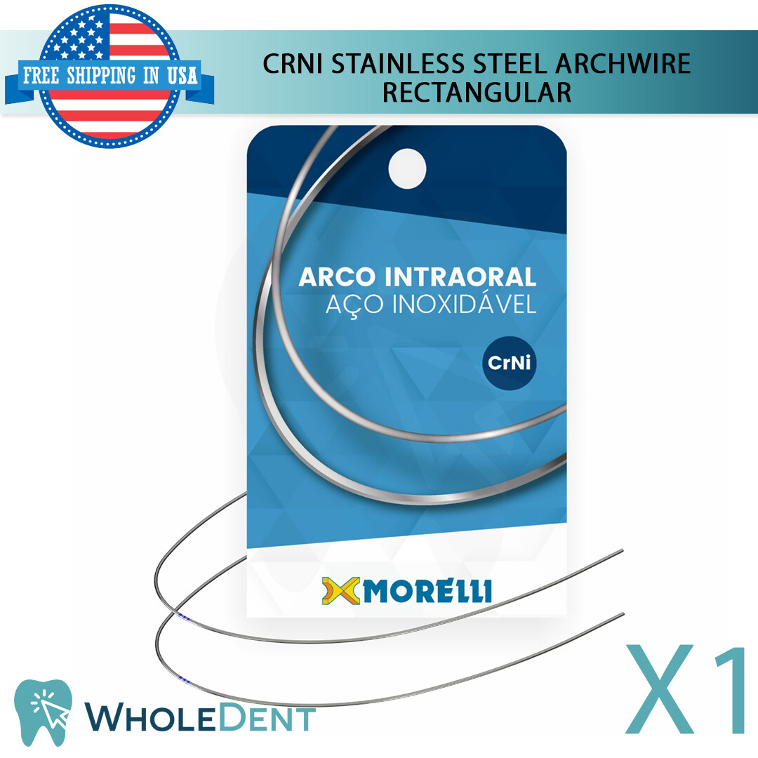 Orthodontic Dental CrNi Stainless Steel Intraoral Archwire Rectangular Morelli