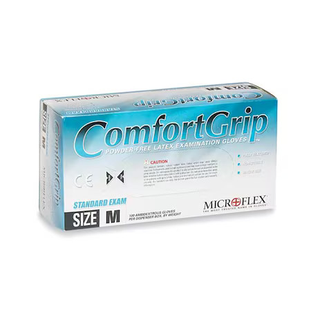 Ansell Cfg-900-M Microflex Comfort Grip Disposable Gloves, Latex, 5.1 Mil Palm,