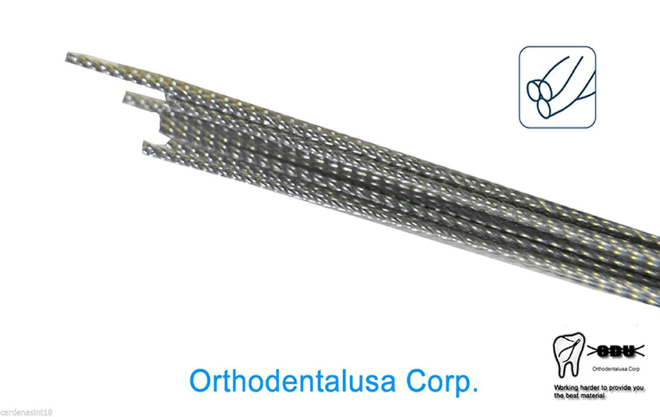 Twist Flex 3 Three Strand Wire STRAIGHT 1 Tube x 10 wires Orthodentalusa Corp