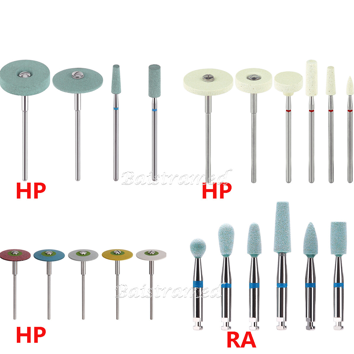 Dental Rubber Diamond Polisher Wheel Disc /Grinder Zirconia Porcelain HP Bur