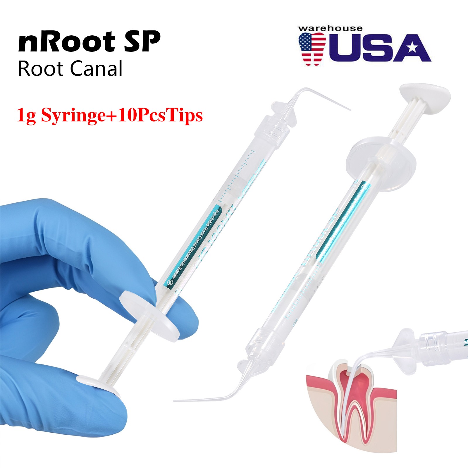 Dental Endo nRoot Root Canal Bioceramic Sealer Sealing Materials Filling Cement