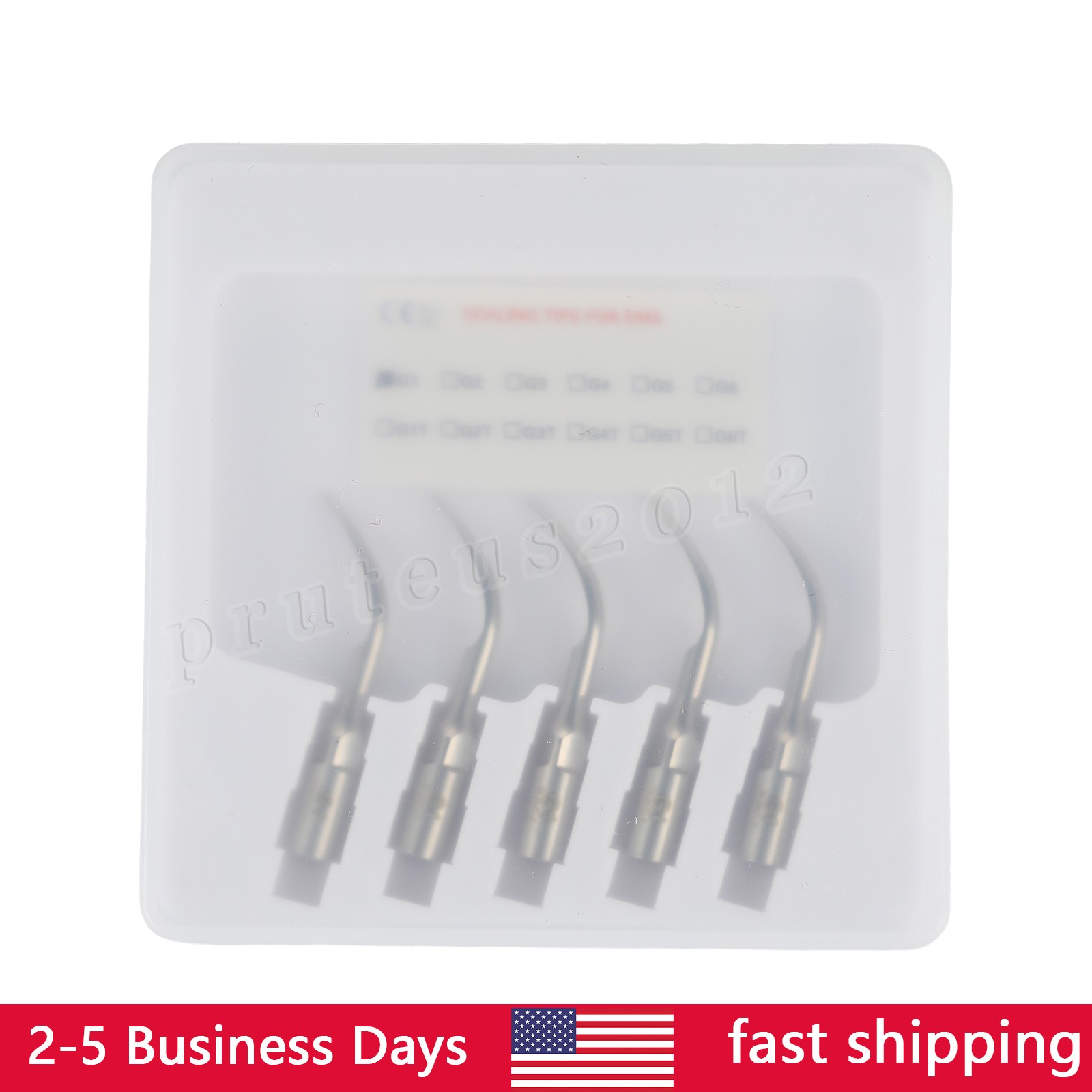 5/pk Dental Ultrasonic Scaler Tips G1 / GD1 Fit Woodpecker EMS / DTE NSK SATELEC