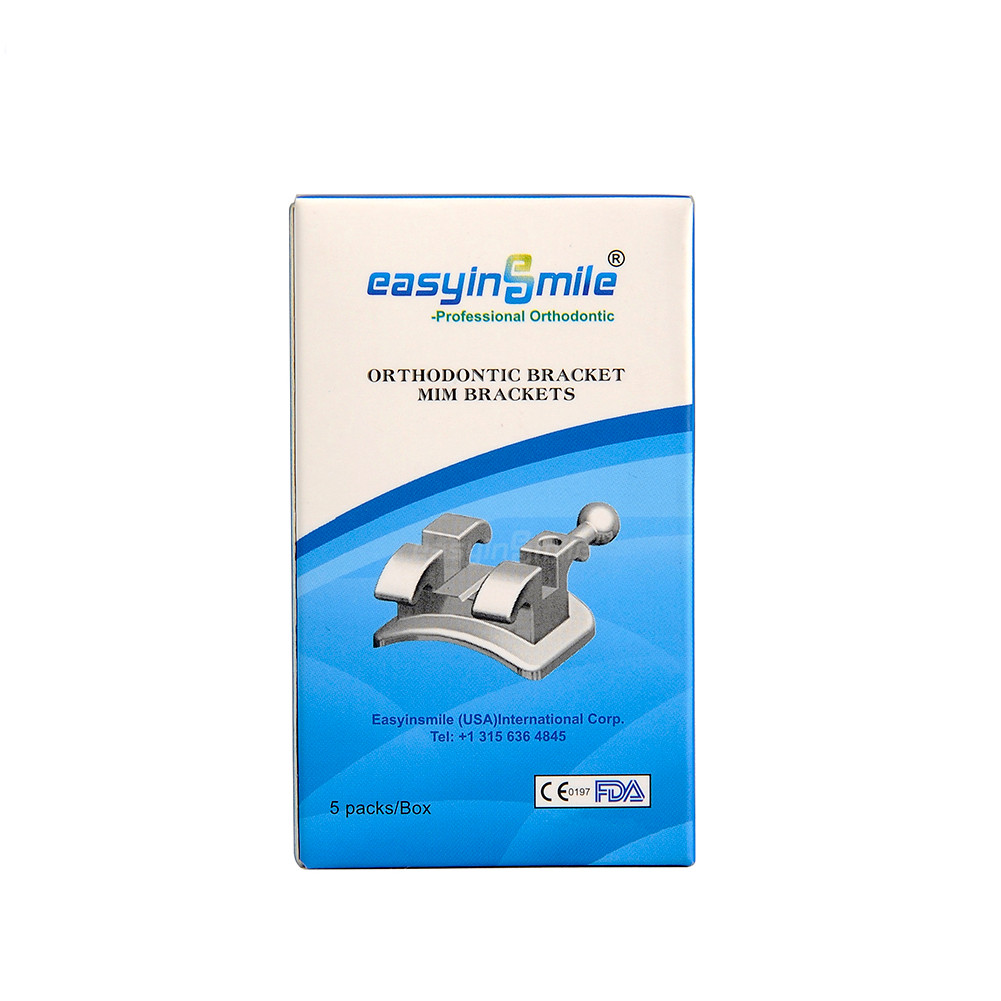 5packs Orthodontic Brackets Braces Dental Brackets Roth Mbt 345 With Hook 022