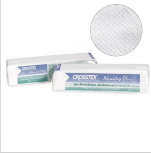 Crosstex Advantage Plus Non-Woven Gauze Sponges 2″x2″ 4-Ply ENCNWL Case of 5000